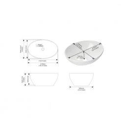Dyconn 16.14 in. x 13.2 in. Vessel Sink in White 9 Dyconn 16.14 in. x 13.2 in. Vessel Sink in White -Bathroom Sinks Sales 16 14 x 13 2 dyconn vessel sinks bs021 4f 1000
