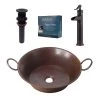 SINKOLOGY Copernicus All-In-One 21 in. Copper Bathroom Vessel Sink with Pfister Ashfield Bronze Faucet and Drain 1 SINKOLOGY Copernicus All-In-One 21 in. Copper Bathroom Vessel Sink with Pfister Ashfield Bronze Faucet and Drain -Bathroom Sinks Sales aged copper rustic bronze sinkology vessel sinks sb303 21ag f040 64 1000