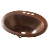 SINKOLOGY Seville 20 in. Drop-In Copper Bath Sink in Aged Copper 4 in. Faucet Holes with Overflow 1 SINKOLOGY Seville 20 in. Drop-In Copper Bath Sink in Aged Copper 4 in. Faucet Holes with Overflow -Bathroom Sinks Sales aged copper sinkology drop in bathroom sinks bod 0903bc 64 1000