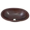 SINKOLOGY Wallace 19 in. Undermount or Drop-In Solid Copper Bathroom Sink in Aged Copper -Bathroom Sinks Sales aged copper sinkology drop in bathroom sinks sb202 19ag 64 1000