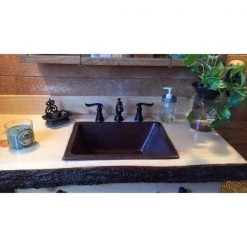 SINKOLOGY Hawking 17 in. Undermount or Drop-In Solid Copper Bathroom Sink in Aged Copper 13 SINKOLOGY Hawking 17 in. Undermount or Drop-In Solid Copper Bathroom Sink in Aged Copper -Bathroom Sinks Sales aged copper sinkology drop in bathroom sinks sb205 17ag 31 1000