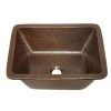 SINKOLOGY Hawking 17 in. Undermount or Drop-In Solid Copper Bathroom Sink in Aged Copper -Bathroom Sinks Sales aged copper sinkology drop in bathroom sinks sb205 17ag 64 1000