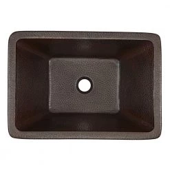 SINKOLOGY Hawking 20 in. Undermount or Drop-In Solid Copper Bathroom Sink in Aged Copper -Bathroom Sinks Sales aged copper sinkology drop in bathroom sinks sb205 20ag c3 1000
