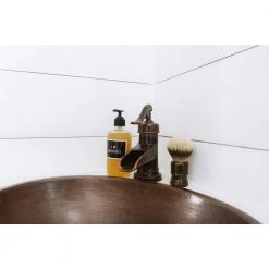 SINKOLOGY Schrodinger 12 in. Drop-In or Undermount Solid Copper Bathroom Sink in Aged Copper -Bathroom Sinks Sales aged copper sinkology drop in bathroom sinks sb209 12ag 31 1000