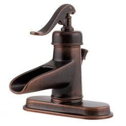 SINKOLOGY Darwin All-In-One 16 in. Undermount or Drop-In Copper Bathroom Sink with Pfister Rustic Bronze Faucet and Drain -Bathroom Sinks Sales aged copper sinkology undermount bathroom sinks sb204 16ag f042 4f 1000