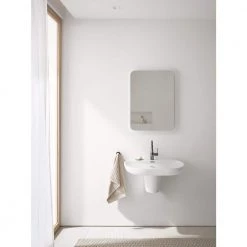 GROHE Essence Sink Shroud with Sink Wall Mounted Bracket in Alpine White -Bathroom Sinks Sales alpine white grohe sink mounting hardware 39670000 a0 1000
