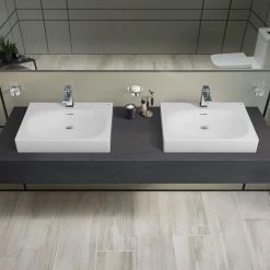 GROHE Eurocube 21 in. Undermount Bathroom Sink in Alpine White -Bathroom Sinks Sales alpine white grohe undermount bathroom sinks 39660000 44 1000