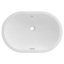 GROHE Essence 24 in. Undermount Bathroom Sink in Alpine White -Bathroom Sinks Sales alpine white grohe undermount bathroom sinks 39673000 40 1000