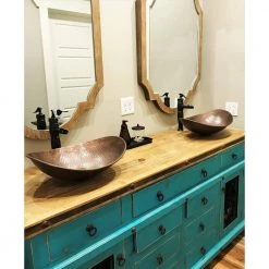 SINKOLOGY Confucius 19 in. Copper Vessel Sink Handmade Pure Copper Sink in Antique Copper 16 SINKOLOGY Confucius 19 in. Copper Vessel Sink Handmade Pure Copper Sink in Antique Copper -Bathroom Sinks Sales antique copper sinkology vessel sinks sb305 19ac fa 1000