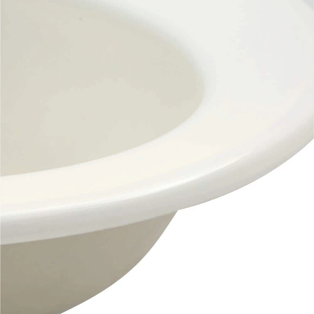 KOHLER Pennington Drop-In Vitreous China Bathroom Sink in Biscuit with Overflow Drain 7 KOHLER Pennington Drop-In Vitreous China Bathroom Sink in Biscuit with Overflow Drain - Image 5