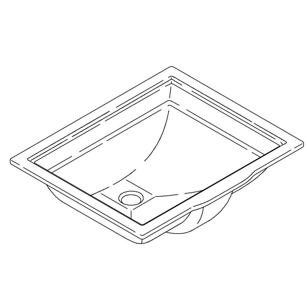 KOHLER Memoirs Vitreous China Undermount Bathroom Sink in Biscuit with Overflow Drain 6 KOHLER Memoirs Vitreous China Undermount Bathroom Sink in Biscuit with Overflow Drain - Image 4