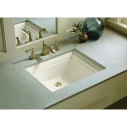 KOHLER Memoirs Vitreous China Undermount Bathroom Sink in Biscuit with Overflow Drain 15 KOHLER Memoirs Vitreous China Undermount Bathroom Sink in Biscuit with Overflow Drain -Bathroom Sinks Sales biscuit kohler undermount bathroom sinks k 2339 96 40 1000