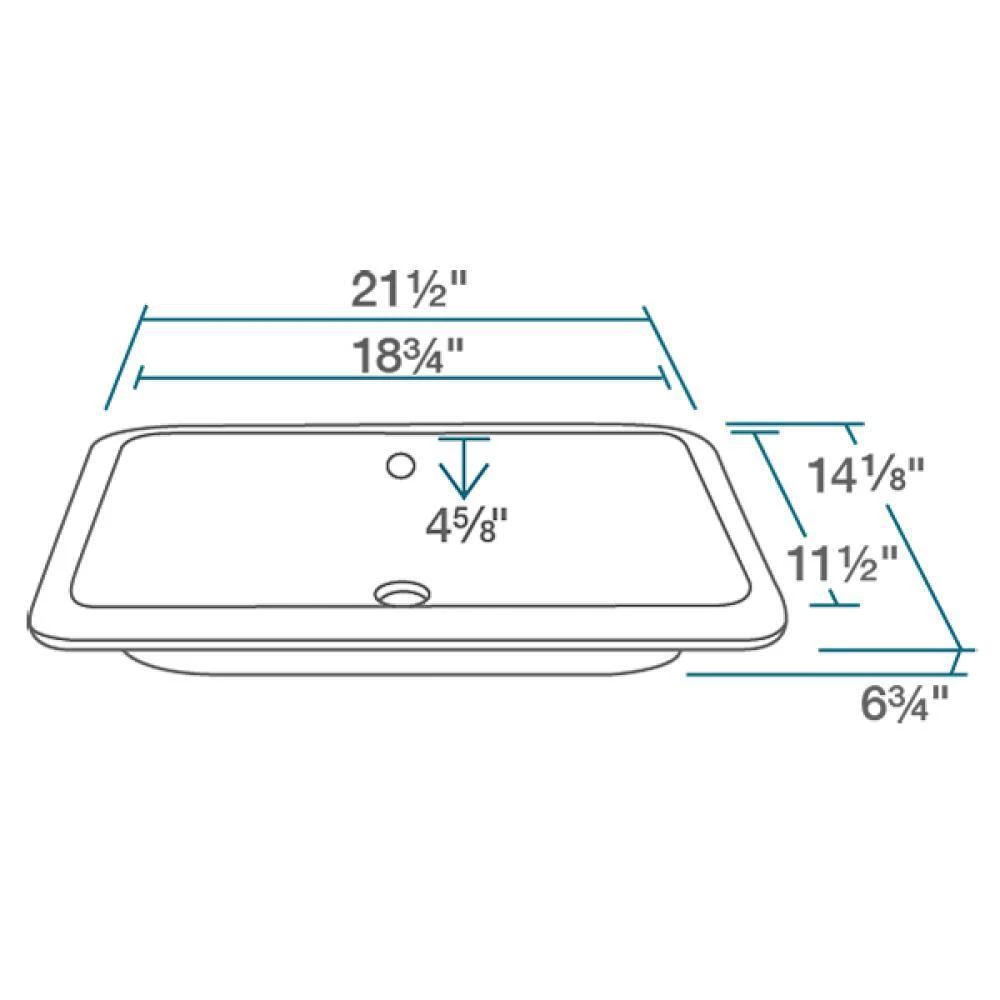 Rene Undermount Porcelain Bathroom Sink in Biscuit with Pop-Up Drain in Chrome 9 Rene Undermount Porcelain Bathroom Sink in Biscuit with Pop-Up Drain in Chrome - Image 7