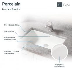 Rene Undermount Porcelain Bathroom Sink in Biscuit with Pop-Up Drain in Chrome 12 Rene Undermount Porcelain Bathroom Sink in Biscuit with Pop-Up Drain in Chrome -Bathroom Sinks Sales biscuit rene undermount bathroom sinks r2 1001 b pud c a0 1000