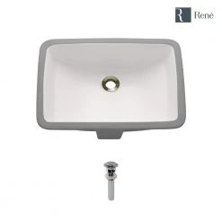 Rene Undermount Porcelain Bathroom Sink in Biscuit with Pop-Up Drain in Chrome 11 Rene Undermount Porcelain Bathroom Sink in Biscuit with Pop-Up Drain in Chrome -Bathroom Sinks Sales biscuit rene undermount bathroom sinks r2 1002 b pud c 40 1000
