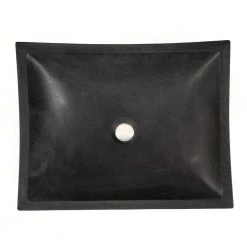 Eden Bath Deep Zen Sink in Lava Stone -Bathroom Sinks Sales black eden bath vessel sinks eb s011ls h fa 1000