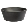 Eden Bath 16-in Round Stone Sloped Vessel Sink in Black Lava Stone -Bathroom Sinks Sales black eden bath vessel sinks eb s052ls h 64 1000