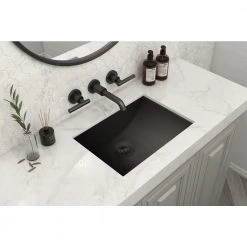 Ruvati Ariaso 16 in. x 11 in. Bathroom Sink Undermount Gunmetal Black Stainless Steel -Bathroom Sinks Sales black gunmetal ruvati undermount bathroom sinks rvh6107bl 40 1000