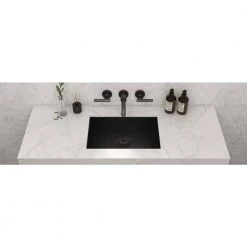 Ruvati Ariaso 18 in. Bathroom Sink Undermount Gunmetal Black Stainless Steel -Bathroom Sinks Sales black gunmetal ruvati undermount bathroom sinks rvh6110bl 31 1000