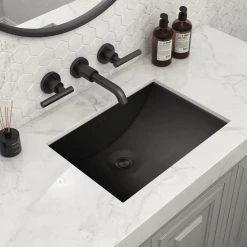 Ruvati Ariaso 18 in. Bathroom Sink Undermount Gunmetal Black Stainless Steel