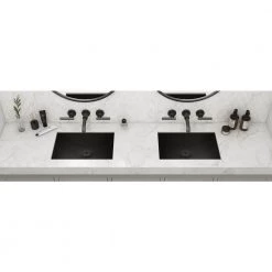 Ruvati Ariaso 18 in. Bathroom Sink Undermount Gunmetal Black Stainless Steel -Bathroom Sinks Sales black gunmetal ruvati undermount bathroom sinks rvh6110bl 77 1000