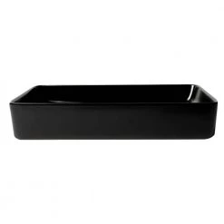 ALFI BRAND 24 in. Above Mount Porcelain Rectangular Vessel Sink in Black Matte 15 ALFI BRAND 24 in. Above Mount Porcelain Rectangular Vessel Sink in Black Matte -Bathroom Sinks Sales black matte alfi brand vessel sinks abc902 bm fa 1000