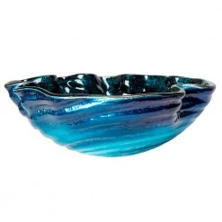 Eden Bath Caribbean Wave Glass Vessel Sink in Blue 11 Eden Bath Caribbean Wave Glass Vessel Sink in Blue -Bathroom Sinks Sales blue eden bath vessel sinks eb gs37 1f 1000