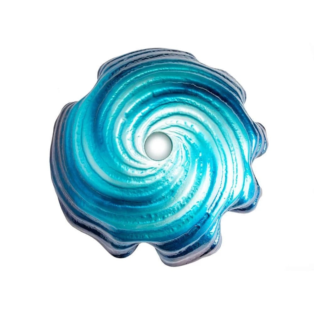 Eden Bath Caribbean Wave Glass Vessel Sink in Blue 8 Eden Bath Caribbean Wave Glass Vessel Sink in Blue - Image 6