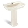 Glacier Bay Designer Series 30 in. Pedestal Sink Basin with 4 in. Faucet Center in Bone 1 Glacier Bay Designer Series 30 in. Pedestal Sink Basin with 4 in. Faucet Center in Bone -Bathroom Sinks Sales bone glacier bay pedestal sinks n2490l 30 4 bne 64 1000