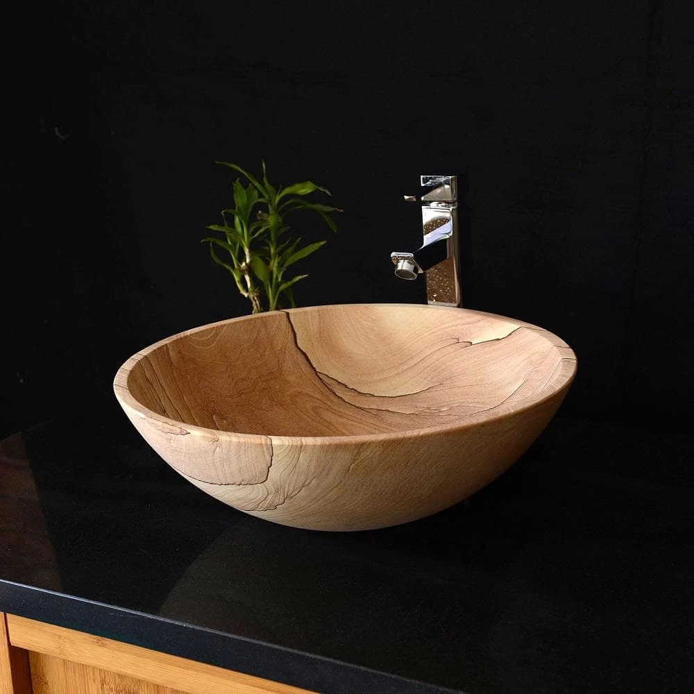 Unbranded Above Counter Vessel Sink in Brown 8 Unbranded Above Counter Vessel Sink in Brown - Image 6
