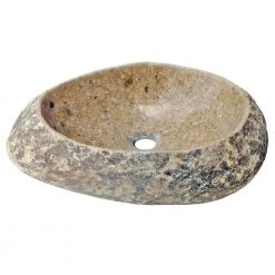 Eden Bath Natural River Rock Boulder Vessel Sink in Brown -Bathroom Sinks Sales brown eden bath vessel sinks eb s019rr p 44 1000