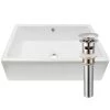Novatto Rectangular Porcelain Vessel Sink in White with Overflow Drain in Brushed Nickel 2 Novatto Rectangular Porcelain Vessel Sink in White with Overflow Drain in Brushed Nickel -Bathroom Sinks Sales brushed nickel novatto vessel sinks np 018131bn 64 1000