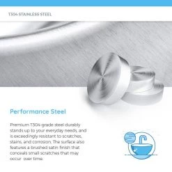 MR Direct Dual-Mount Bathroom Vessel Sink in Stainless Steel 14 MR Direct Dual-Mount Bathroom Vessel Sink in Stainless Steel -Bathroom Sinks Sales brushed satin mr direct undermount bathroom sinks 1917 77 1000