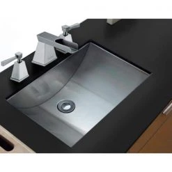 Ruvati 18 in. x 12 in. Brushed Stainless Steel Undermount Rectangular Bathroom Sink 10 Ruvati 18 in. x 12 in. Brushed Stainless Steel Undermount Rectangular Bathroom Sink -Bathroom Sinks Sales brushed stainless steel ruvati undermount bathroom sinks rvh6110 c3 1000