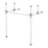 Water Creation Empire 30 in. Acrylic Wash Stand Legs with Chrome Connectors and P-Trap Kit 1 Water Creation Empire 30 in. Acrylic Wash Stand Legs with Chrome Connectors and P-Trap Kit -Bathroom Sinks Sales chrome water creation console sinks ep30b 0100 64 1000