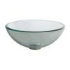 KRAUS 14 in. Glass Vessel Sink in Clear -Bathroom Sinks Sales clear kraus vessel sinks gv 101 14 64 1000