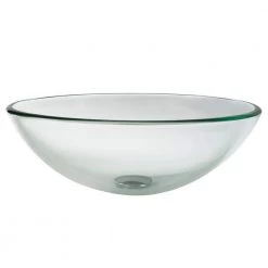 KRAUS Glass Vessel Sink in Clear