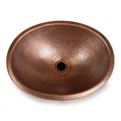 Monarch Abode 17 in. Hand Hammered Oval Drop-In Bathroom Sink in Pure Copper 14 Monarch Abode 17 in. Hand Hammered Oval Drop-In Bathroom Sink in Pure Copper -Bathroom Sinks Sales copper monarch abode drop in bathroom sinks 17003 1f 1000