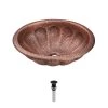 MR Direct Top-Mount Bathroom Sink in Copper with Grid Drain in Antique Bronze -Bathroom Sinks Sales copper mr direct drop in bathroom sinks 921 gd abr 64 1000