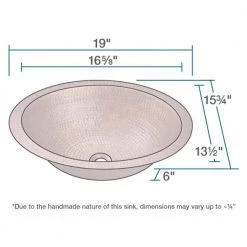 MR Direct Dual-Mount Bathroom Sink in Copper 10 MR Direct Dual-Mount Bathroom Sink in Copper -Bathroom Sinks Sales copper mr direct undermount bathroom sinks 910 40 1000