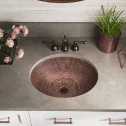 MR Direct Dual-Mount Bathroom Sink in Copper