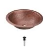 MR Direct Dual-Mount Bathroom Sink in Copper with Grid Drain in Antique Bronze -Bathroom Sinks Sales copper mr direct undermount bathroom sinks 910 gd abr 64 1000