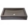 Eden Bath 22 in. Shallow Wave Concrete Rectangular Vessel Sink in Dark Gray 1 Eden Bath 22 in. Shallow Wave Concrete Rectangular Vessel Sink in Dark Gray -Bathroom Sinks Sales dark gray eden bath vessel sinks eb n008dg 64 1000