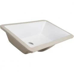 Ticor Belfast 20.75 in. Undermount Vanity Sink in White -Bathroom Sinks Sales glazed white ticor undermount bathroom sinks b3 wt 4f 1000