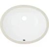 Ticor Belfast 16.5 in. Undermount Vanity Sink in White 1 Ticor Belfast 16.5 in. Undermount Vanity Sink in White -Bathroom Sinks Sales glazed white ticor undermount bathroom sinks s610 wt 64 1000