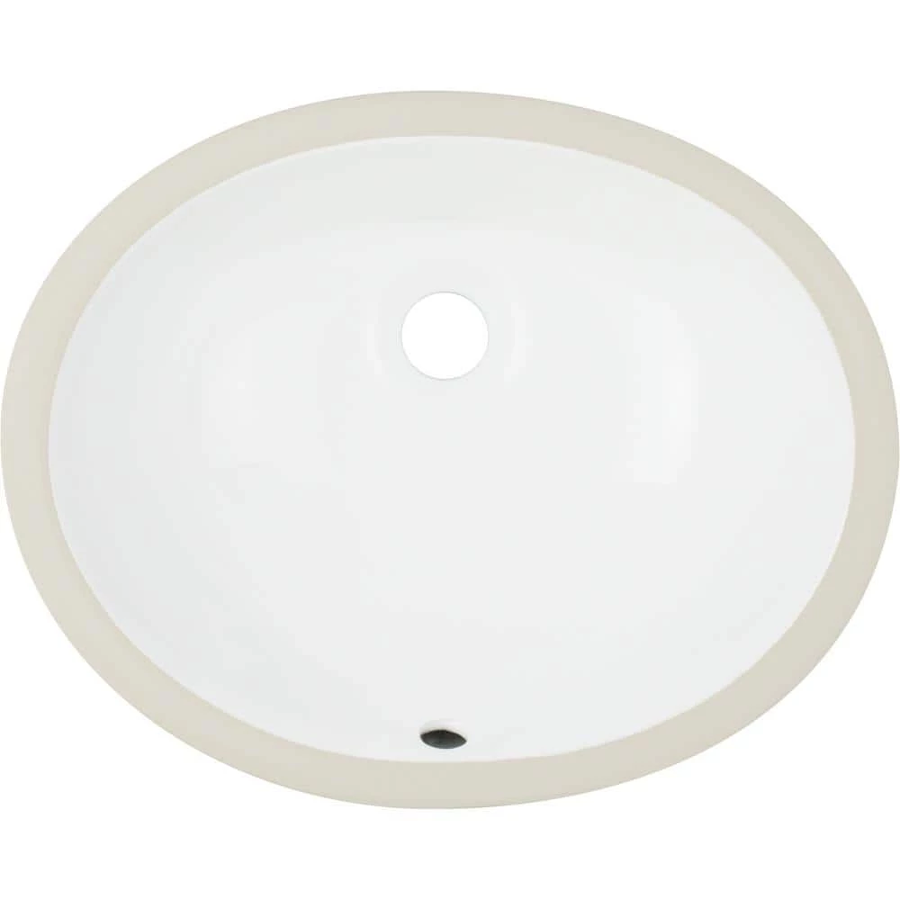 Ticor Belfast 16.5 in. Undermount Vanity Sink in White 3 Ticor Belfast 16.5 in. Undermount Vanity Sink in White