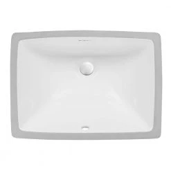 Swiss Madison Plaisir 21 in. Rectangular Undermount Bathroom Sink in Glossy White -Bathroom Sinks Sales glossy white swiss madison undermount bathroom sinks sm um623 1d 1000