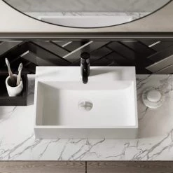 Swiss Madison Claire Vessel Sink in Glossy White -Bathroom Sinks Sales glossy white swiss madison vessel sinks sm vs203 40 1000