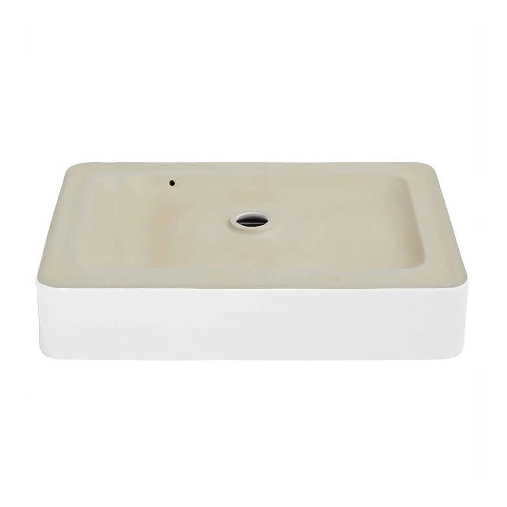 Swiss Madison Concorde 24 in. Rectangle Ceramic Vessel Sink 7 Swiss Madison Concorde 24 in. Rectangle Ceramic Vessel Sink - Image 5