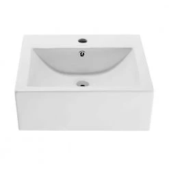 Swiss Madison Voltaire 18 in. Square Ceramic Vessel Sink in Glossy White 14 Swiss Madison Voltaire 18 in. Square Ceramic Vessel Sink in Glossy White -Bathroom Sinks Sales glossy white swiss madison wall mount sinks sm vs276 40 1000